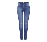 ONLY Onlblush MW Fly But Skinny Ext DNM Jean Coupe, Bleu, S x 30L Femme