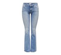 ONLY ONLBLUSH Taille Basse Flared Fit Jeans | Flared Fit, Casual, Température maximale 40°C programme doux