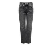 ONLY Onlbree Low Grey Straight DNM Dot Jeans, Gris Denim, 29W x 32L Femme