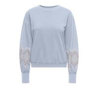 ONLY Onlbrooke L/S O-Neck Print SWT, Chambray Doux, L Femme