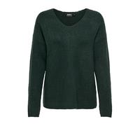 ONLY Onlcamilla Col V L/S Pull Knt Noos Femme Sweater, Scarab/Detail:melange, XS