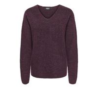 Only Onlcamilla Pull à col en V pour Femme L/S KNT Noos, Mauve Wine, 3XL