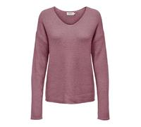 ONLY Onlcamilla Pull Col en V L/S Knt Noos Femme Sweater, Crushed Berry, S