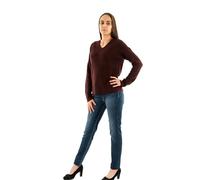 ONLY Onlcamilla Pull col en V L/S KNT Noos Sweater, Port Royale/détail : mélangé, S Femme