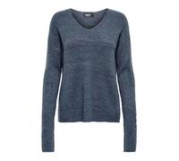 ONLY Onlcamilla V-neck L/S Pullover Knt Noos Femme Onlcamilla Pull à col en V L/S Knt Noos, Vintage Indigo, L