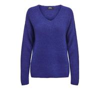 ONLY Onlcamilla V-Neck L/S Pullover KNT Noos Pull-Over, Bluing/Détail : mélangé, S Femme