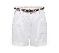 Only Onlcarine Hw Belt Short PNT, Blanc éclatant, XS Femme