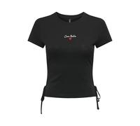 ONLY Onlcarla Life S/S Detail Top Box JRS pour Femme, Noir, XS
