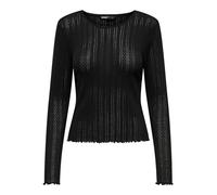 ONLY Onlcarlotta L/S Top JRS T-Shirt Manches Longues, Noir, L Femme