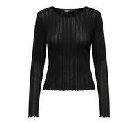ONLY Onlcarlotta L/S Top JRS T-Shirt Manches Longues, Noir, XXL Femme