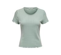 ONLY Onlcarlotta S/S Top JRS Noos T-Shirt, Côté Jade, L Femme