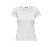 ONLY Onlcarlotta S/S Top JRS Noos, Blanc, s Femme