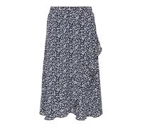 ONLY ONLCARLY Flounce Long Skirt WVN Noos Jupe, Ciel de Nuit/Ciel Nocturne avec Fleurs dansantes Nuages, M Femmes