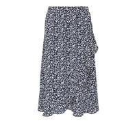 ONLY ONLCARLY Flounce Long Skirt WVN Noos Jupe, Ciel de Nuit/Ciel Nocturne avec Fleurs dansantes Nuages, M Femmes