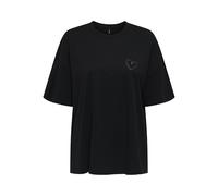 ONLY Onlcarrie Life S/S Cherry Top Box JRS, Noir, L