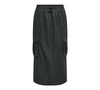 ONLY Onlcashi Jupe Cargo Longue WVN Noos Cargorock, Raven, XS Femme
