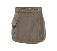 ONLY Onlcecilia MW Jupe Cargo en Velours côtelé, Motif Tortue, L Femme