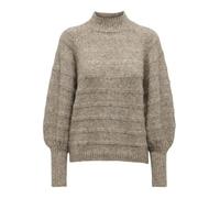 ONLY Onlcelina Life Ls Pull Haut KNT Noos Sweater, Châtaigne/Détails : mélange, XXX-Large Femme