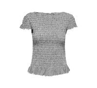 ONLY Onlcelle Life Cap Smock Boatneck Top JRS, Noir, Medium Femmes