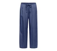 ONLY Onlcharis Life Pull Up Tie Pants WVN CC, Bleu foncé Denim, M Femmes