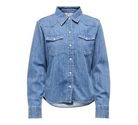 ONLY Onlcharlize Ls DNM T-Shirt AKM Noos, Denim Bleu médium, M Femmes