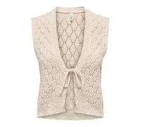 ONLY Onlchili S/L String Cardigan KNT Nca, Ecru, L Femme