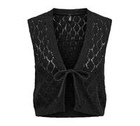 ONLY Onlchili S/L String Cardigan KNT Nca, Noir, L Femme