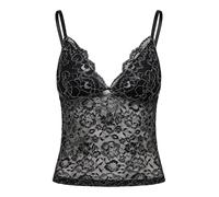 Only Onlchloe Débardeur Onlchloe en Dentelle à Paillettes pour Femme, Noir, L