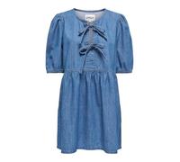 ONLY ONLCLARA Robe Courte en Jean pour Femme, Denim Bleu médium, L