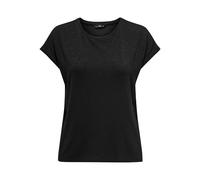 ONLY Onlclaudia S/S Glitter Stripe Top JRS T-Shirt, Noir, M Femme