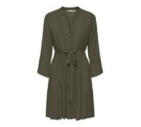 Only Onlclemmentine Life 3/4 Dress WVN Noos Robe délicate col en V et Manches, Feuille de Vigne, S Femmes