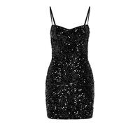 ONLY Onlconfidence S/L Sequins Tube Dress JRS, Noir, M Femme, Noir, Medium