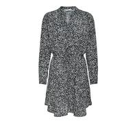 ONLY ONLCORY L/S V-Neck Tunic WVN Noos Blouse, Blackaop : Maria White Grey Ditsy, M Femmes