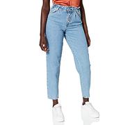 ONLY ONLCUBA Life HW Slouchy CA LBDNM JNS Dot, Bleu Jeans Clair, XL Femme
