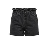 ONLY ONLCUBA Life Paperbag DNM Shorts Noos, Noir, S Femme