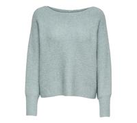 Only Onldaniella L/S KNT Noos Pull pour Femme, Bleu (Ether/W.Cloud Dancer Melangé), S