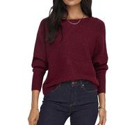 ONLY Onldaniella L/S Pullover KNT Noos Pull-Over, Mélange Cabernet, XS Femme