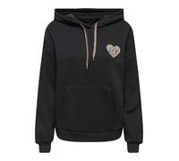 ONLY Onldaze L/S Animal Hoodie Details CS SWT, Noir, S