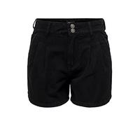 ONLY Onldebbie Life Hw DNM Short Chino Bj, Noir/Denim, XS Femme
