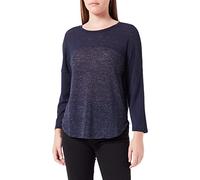 ONLY ONLDEBRA 3/4 Glitter Top JRS Sweat-Shirt, Bleu (Night Sky Night Sky), 40 (Taille Fabricant: Medium) Femme