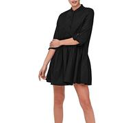ONLY Onlditte Life 3/4 Shirt Dress Noos WVN Robe, Noir, 40 Femme