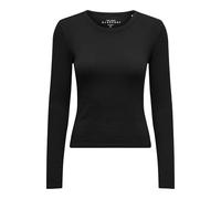 ONLY Onleasy L/S O-Neck JRS Top Box, Noir, L Femmes