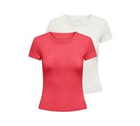Only Onleasy S/S Top CS JRS 2 Pack Onleasy S/S Lot de 2 Hauts CS JRS Femme (Lot de 2)
