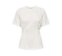 ONLY Onlelena S/S Pleated Top JRS, Cloud Dancer, S Femmes