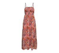 ONLY Onlelena Vikki Life Strap Ank Dress WVN Robe à Bretelles, Orange, L Femmes