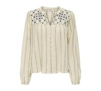 ONLY Onleline Ls T-Shirt WVN, Ciment, S Femmes