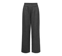ONLY Onlelise MW Wide Pull Up TLR Noos Pantalons, Gris foncé mélangé, 34W x 32L Femme