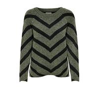 ONLY ONLELIZA L/S Pullover KNT Noos Pull-Over, Motif lézard, M Femme