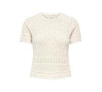 ONLY Onlelke Life SS Structure O-Neck KNT Nca, Bouleau, M Femmes