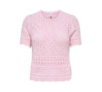 ONLY Onlelke Life SS Structure O-Neck KNT Nca, Romance Rose, L Femmes